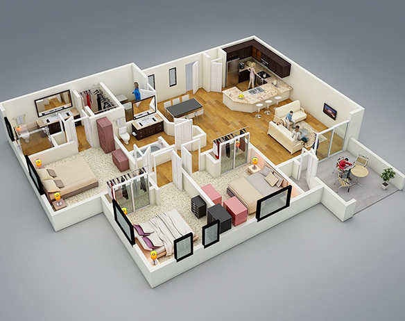 Interior private houses